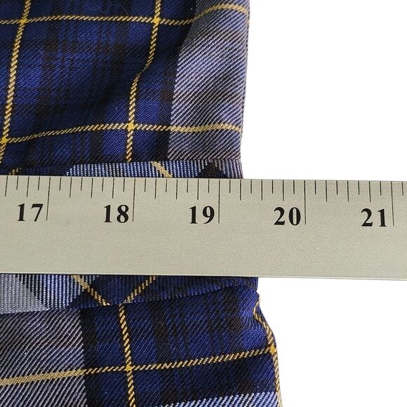Lands End Youth Girls School Uniform Jumper 16+ and Skirt 16 Blue Yellow Plaid - Picture 8 of 16